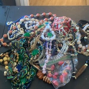 PM #F vintage to now necklace grab bags must